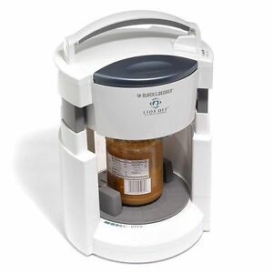 Black & Decker JW200 Lids Off Automatic Electric Jar Opener White